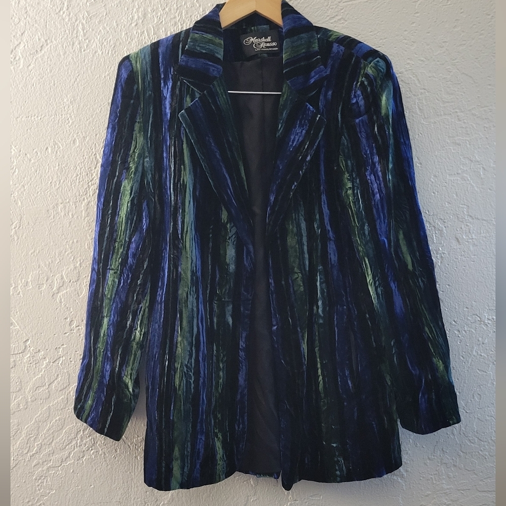 Marshall Rousso Vintage Velvet Jacket Size Medium